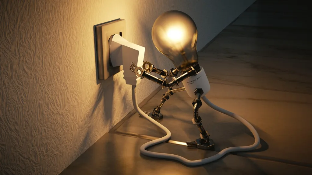 Electriciteitsnet-lamp